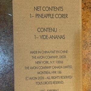 Avon Pineapple Corer in Kraft Brown Packaging
